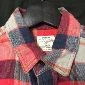 J Crew Red Blue Flannel